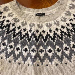 Talbots nice Shiny gray with black